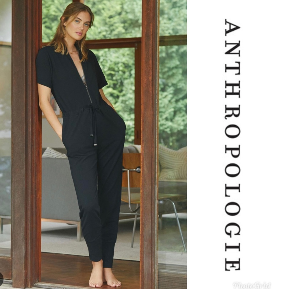 Anthropologie Black Tess Jumpsuit